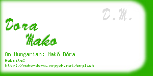 dora mako business card